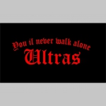 Ultras  - You il never walk alone  mikina s kapucou stiahnutelnou šnúrkami a klokankovým vreckom vpredu 